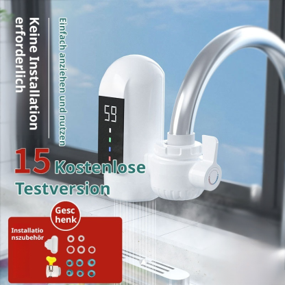 Nur 1 € monatliche Stromrechnung! Sofortheizender, installationsfreier elektrischer Wasserhahn