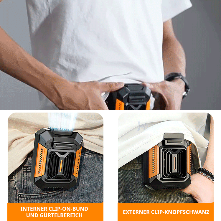 Trotzen Sie der Hitze im Freien! 🌬️ Tragbare Klimaanlage 🔋 kühlt Sie um 10-20°C ab + Nachtbeleuchtung + mobile Stromquelle, ideal für Abenteuer und Arbeit! 🚀