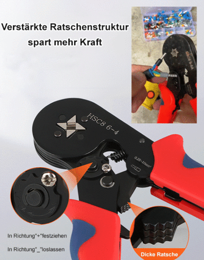 [Hochleistungs-Crimpzange] inklusive 800 ultra-energiesparender Kupferkernverbinder