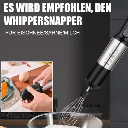 4-in-1-Mixer,Mit Zerkleinerungsschüssel, Homogenisator und Schneebesen-Set Backzusatz Dekathlon.