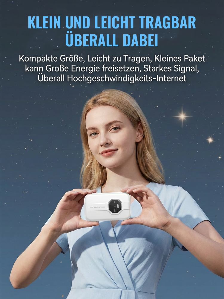 🚀 Satelliten WLAN Router | Tragbares 5G Internet | Ohne SIM | Keine Monatsgebühren 📡