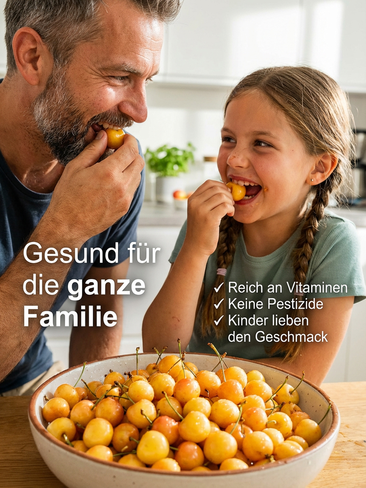 【Ergebnis des Jahres】Verbesserte Sorte, vogelfeste, frühreifende Rainier-Gelb-Kirschbaumsetzlinge