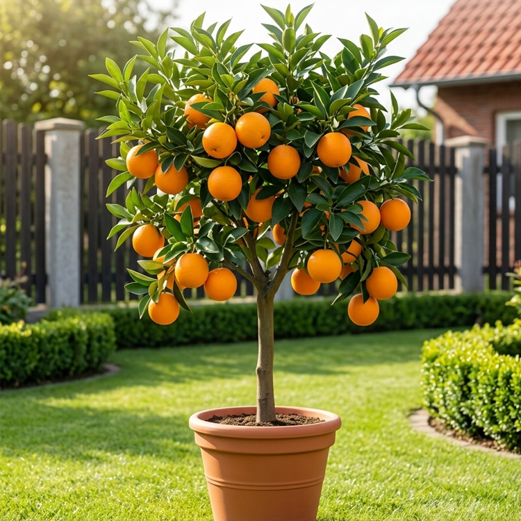 Winterharte Navel Orangenbäume bis -30°C Frostfest 2 Jahre alt Selbstbefruchtend Bio Qualität Ernte Garantie 🍊❄️