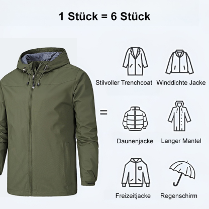 Frostsichere, temperatursichernde 3-in-1-Windjacke 