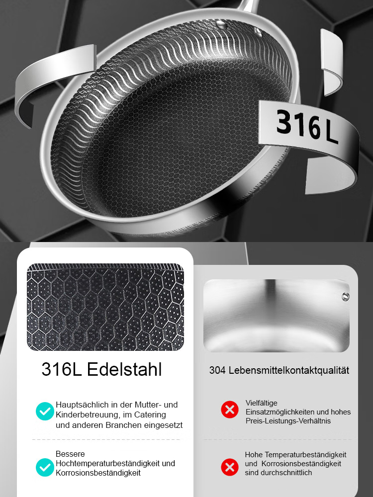 Kein Rost, keine Beschichtung, antihaftbeschichtete Pfanne! 🍳 Aus reinem Eisen geschmiedet, gesund und blutbildend, geht 50 Jahre nicht kaputt! 💪