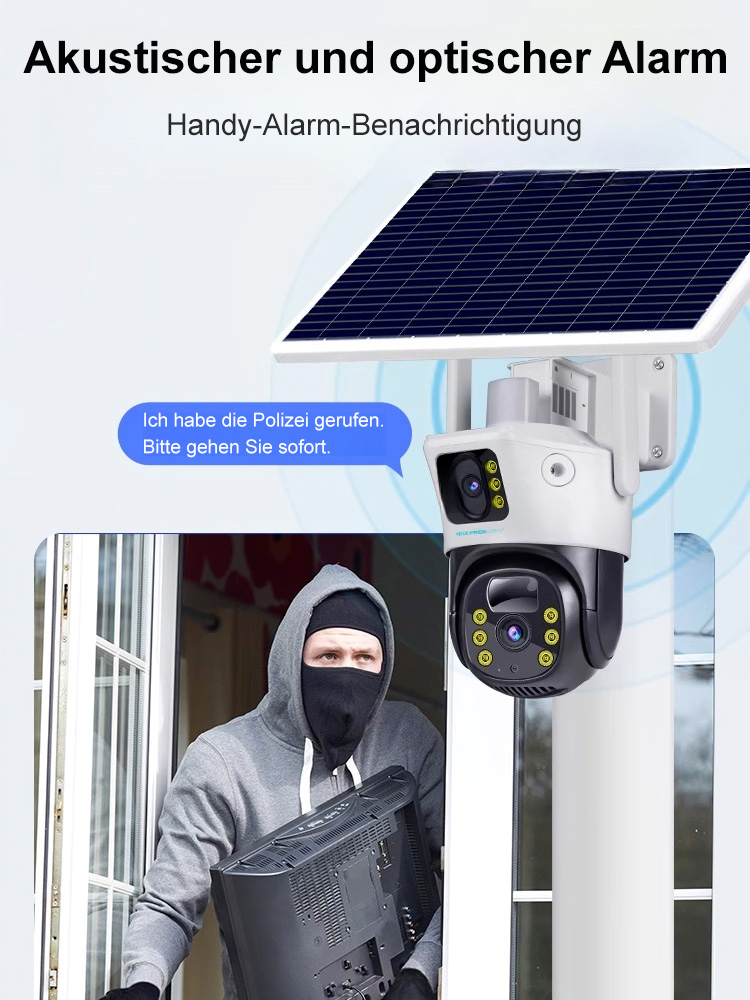 Solarbetriebene Überwachungskamera