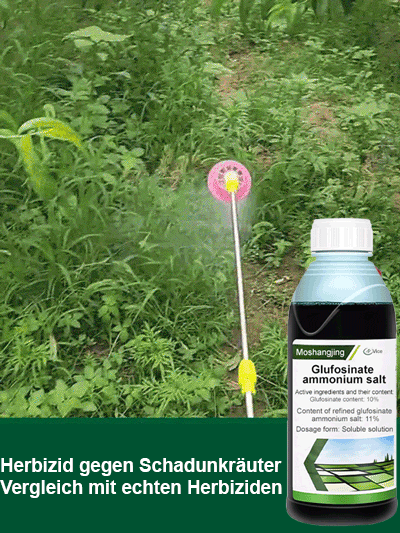 Eine Flasche kann 750㎡ abdecken! 🌿 Einmal angewendet, bleibt der Bereich 3 Jahre frei von Unkraut! 🚫🌱