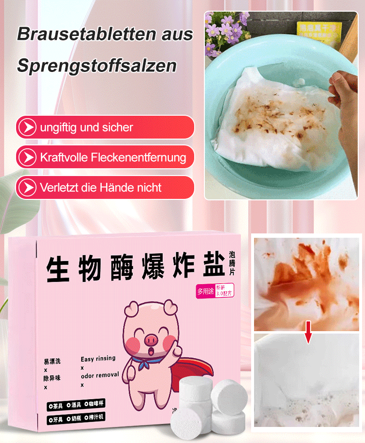 Bioenzym-Sprengsalz-Brausetabletten