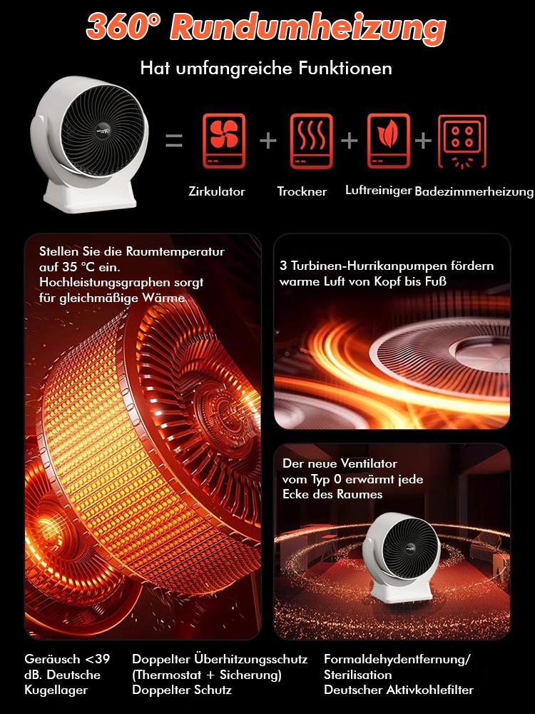 In 1 Sekunde aufgeheizt! Ein Heizgerät, das den ganzen Winter nur 50 € Strom kostet! ⚡️🔥❄️