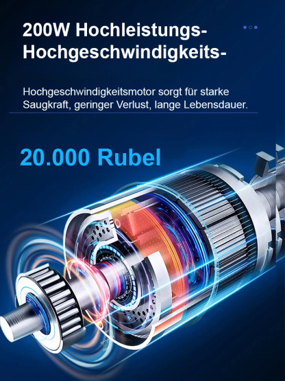 【Fanttik Modell】Kabelloser Autostaubsauger mit Ladefunktion