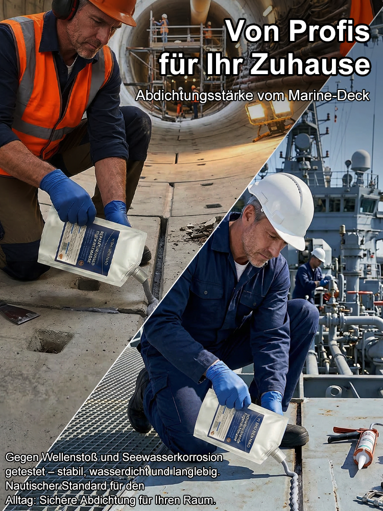 Profi MS-Polymer Dichtstoff 💧 Härtet unter Wasser 🛠️ 500% Elastisch ☀️ UV-beständig ⏱️ 2h Schnellhärtend