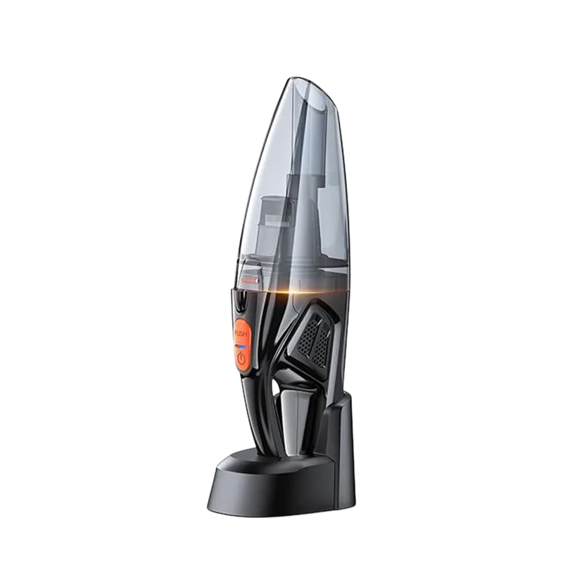 Handstaubsauger Akku, Handstaubsauger Kabellos mit LED-Lichter, 2 Waschbar Filter, Nass & Trocken Auto Staubsauger Stark für Zuhause, Büro, Auto, Tierhaare