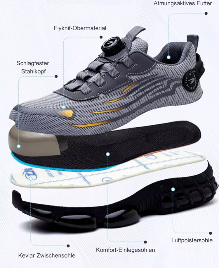Knauf Anti-Smash und Anti-Punktur Arbeit Versicherung Schuhe