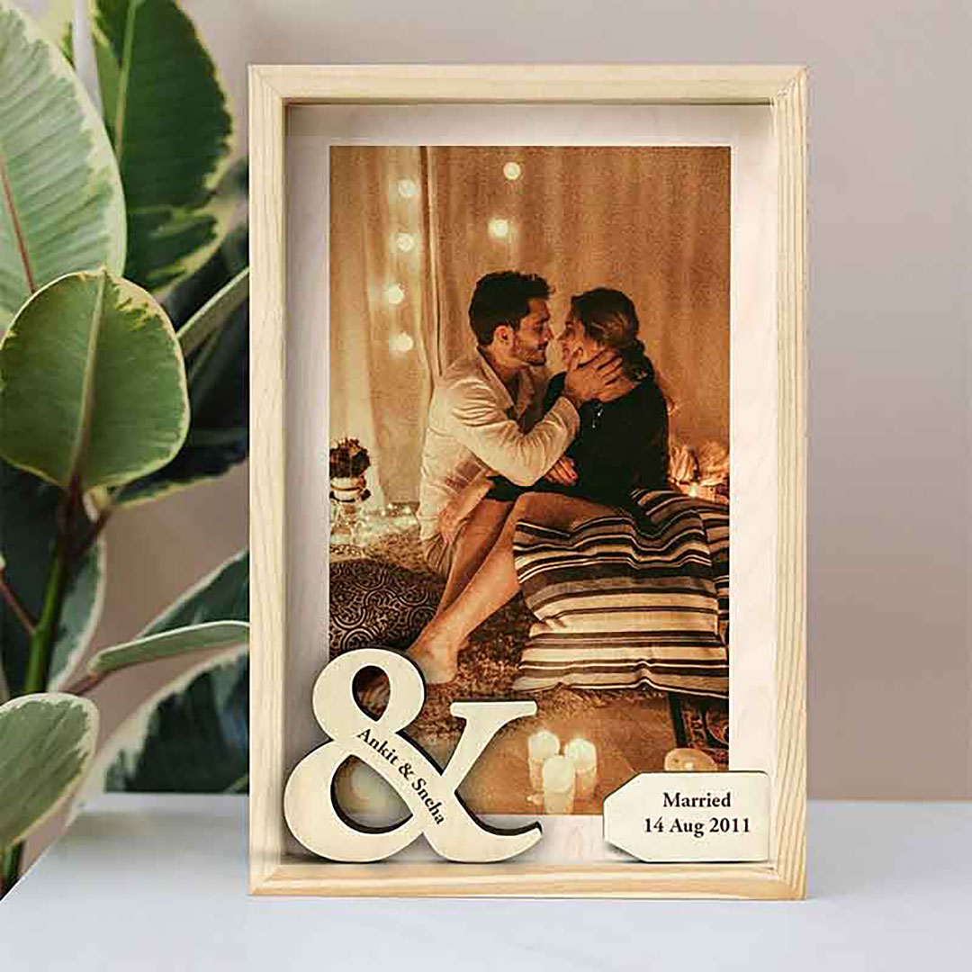 Personalized Infinity Logo Couple Photo Frames-ancustom