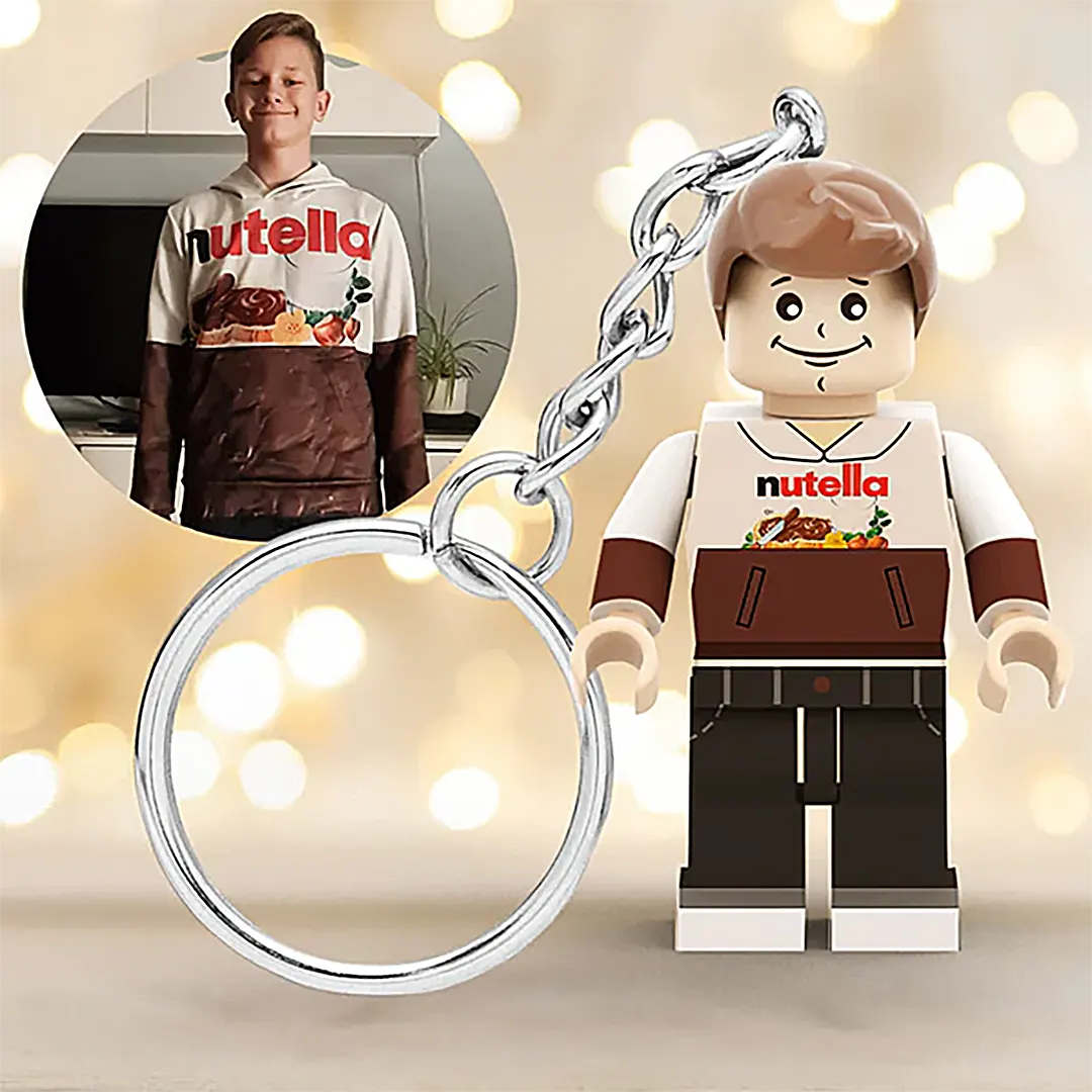Creative Gift Full Body Custom Minifigs Keychain Personalized Photo MiniFigs Keychain-ancustom