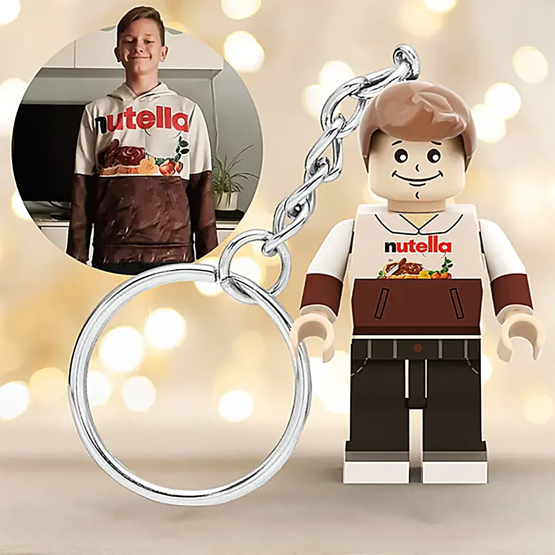 Creative Gift Full Body Custom Minifigs Keychain Personalized Photo MiniFigs Keychain-ancustom