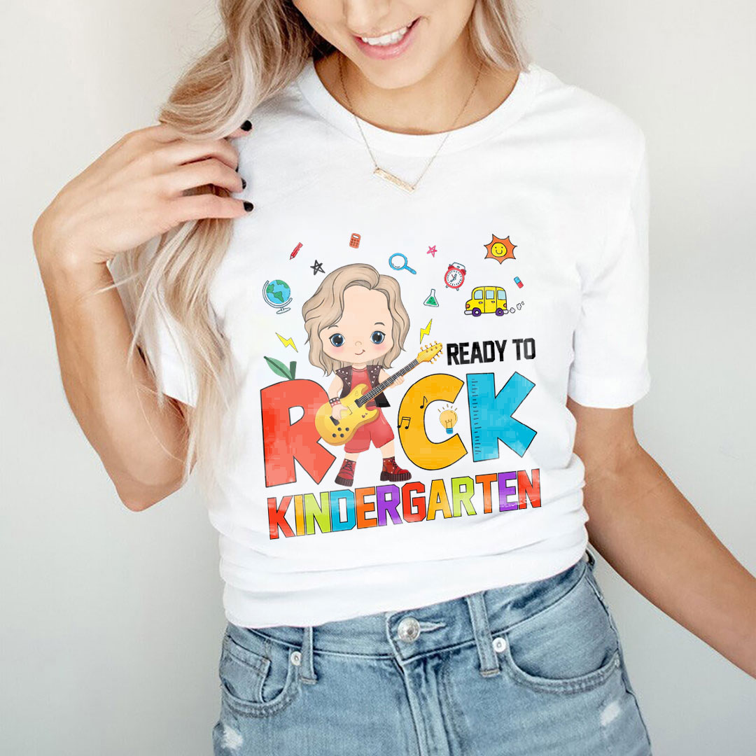 Back to school gifts for kids Ready To Rock Kid T-shirt-ancustom