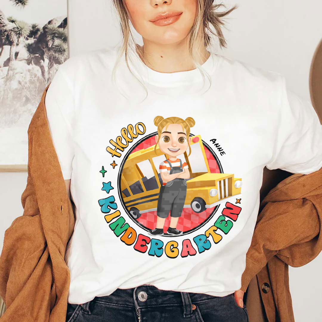 Hello Preschool - Gift For Kids, Back To School - Personalized T Shirt-ancustom