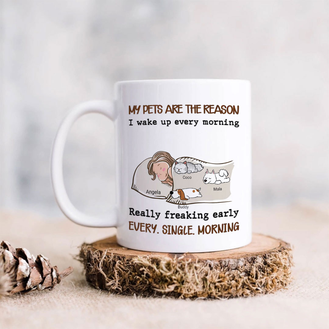 My Pet Is The Reason - Personalized Custom Coffee Mug-ancustom