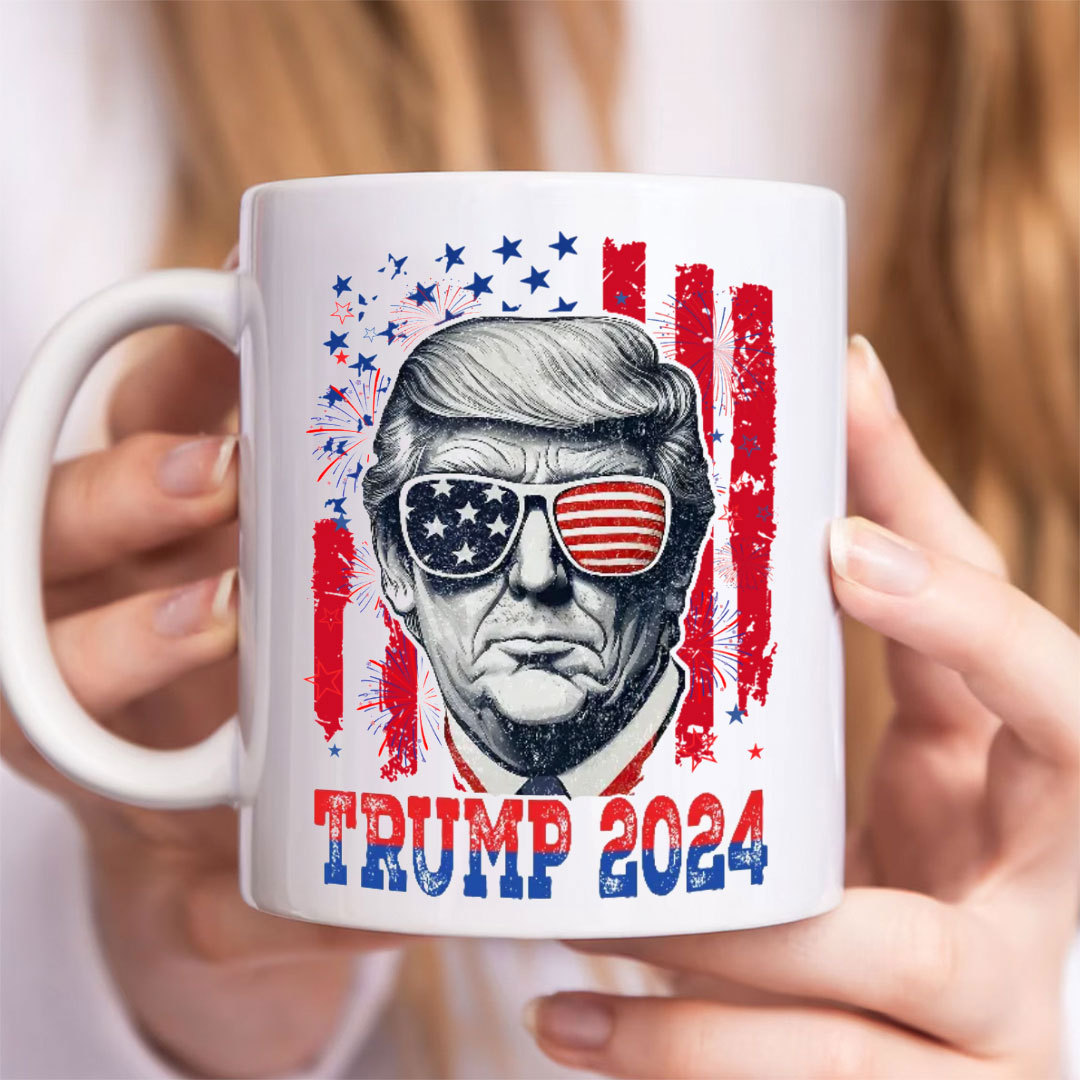 Independence Day American Donald Trump Mug Personalized Gift-ancustom