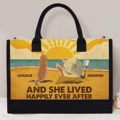 Beach Vibes - Personalized Custom Canvas Tote Bag-ancustom