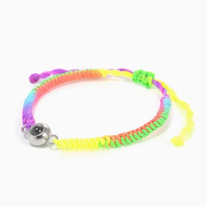 Customized Photo Projection Rainbow Bracelet-ancustom