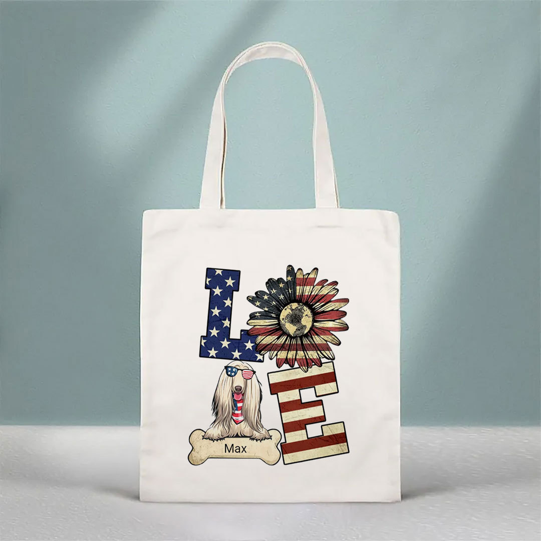 Love for Pets - 4th of July Gifts - Personalized Unisex Canvas Bag-ancustom
