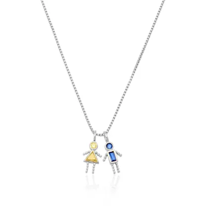 Customized Personalized Birthstone Necklace - Gift for Mom-ancustom