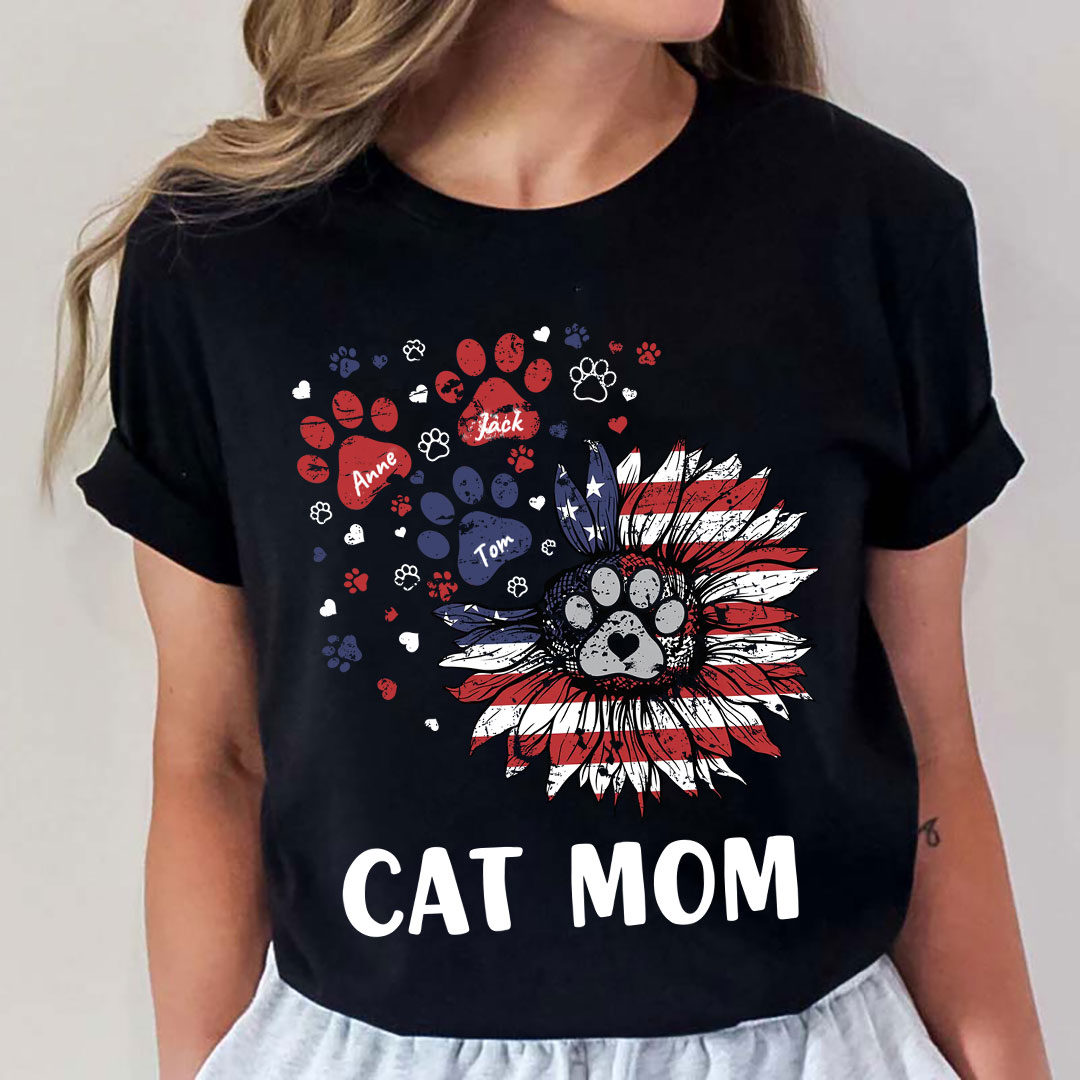 My Therapist Has Paws - Dog & Cat Personalized Custom Unisex T-shirt, Hoodie, Sweatshirt - 4th Of July, Gift For Pet Owners, Pet Lovers-ancustom