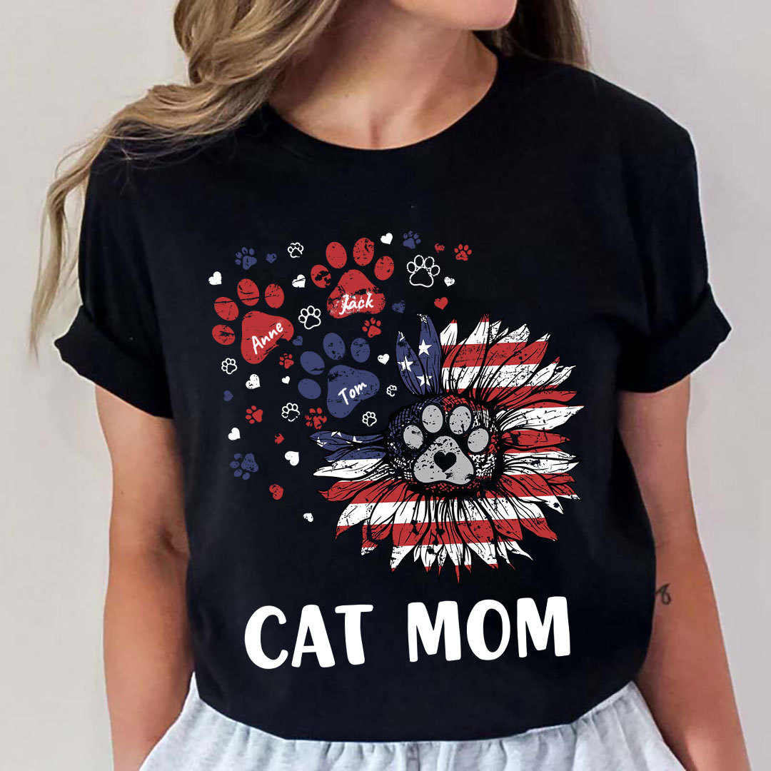 My Therapist Has Paws - Dog & Cat Personalized Custom Unisex T-shirt, Hoodie, Sweatshirt - 4th Of July, Gift For Pet Owners, Pet Lovers-ancustom