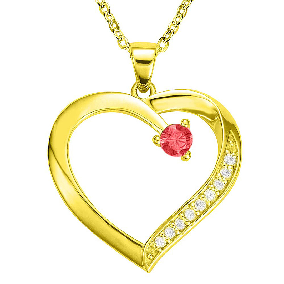 Personalized heart shaped family necklace with 1-6 names and birthstones, gift for mother, grandma-ancustom