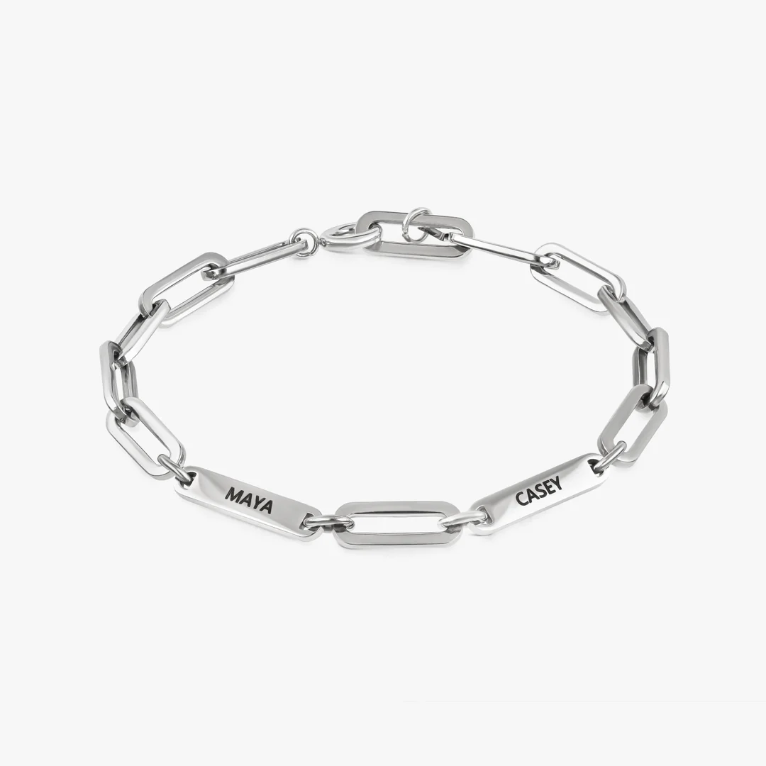 Bracelet engraved - up to 5 names-ancustom