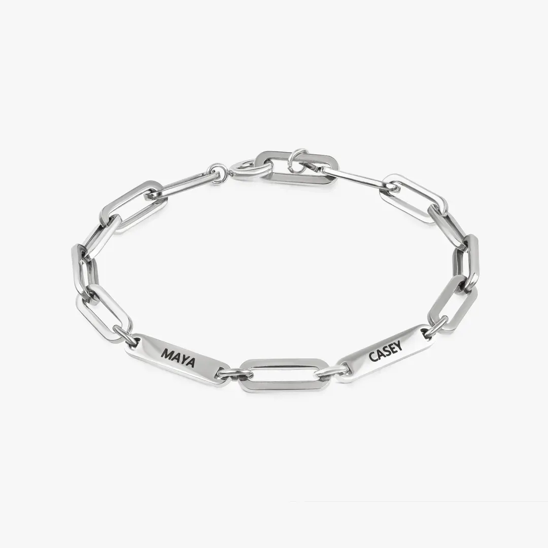 Bracelet engraved - up to 5 names-ancustom