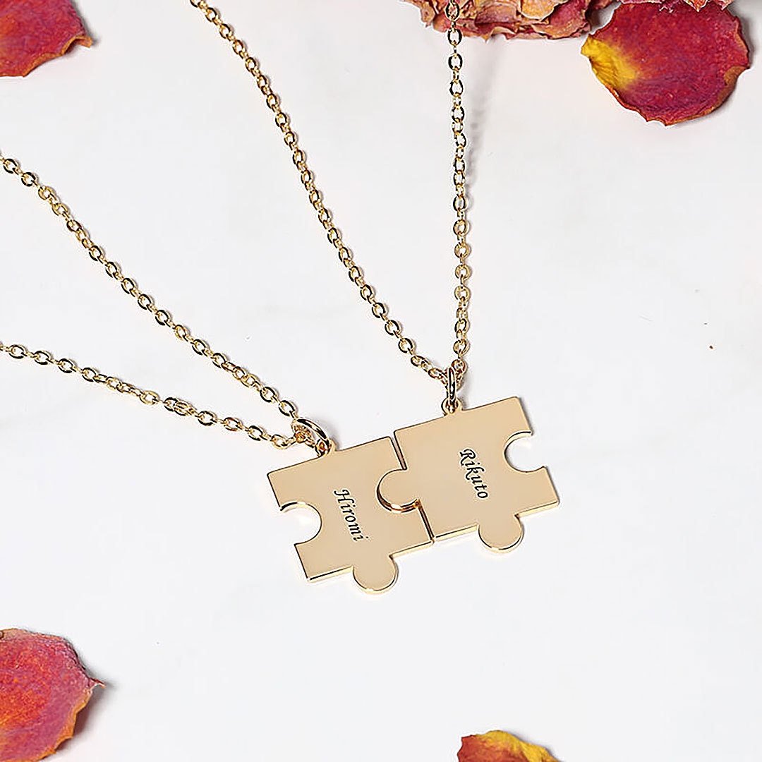 "Puzzle Game" Personalized Name Necklace-ancustom