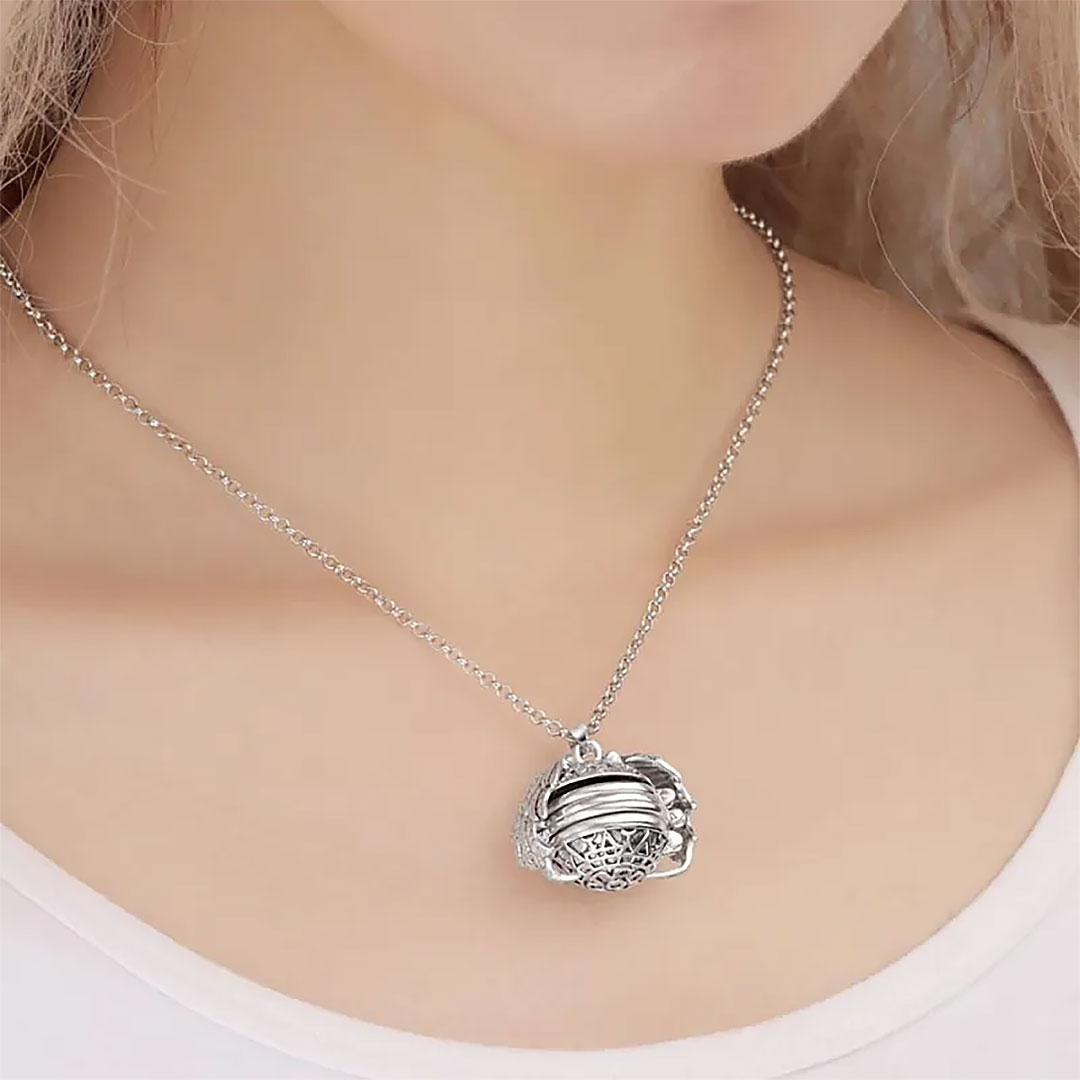 Photo Wings Necklace Pendant Personalized Custom Photo Locket Frame Unique Jewelry Gifts-ancustom