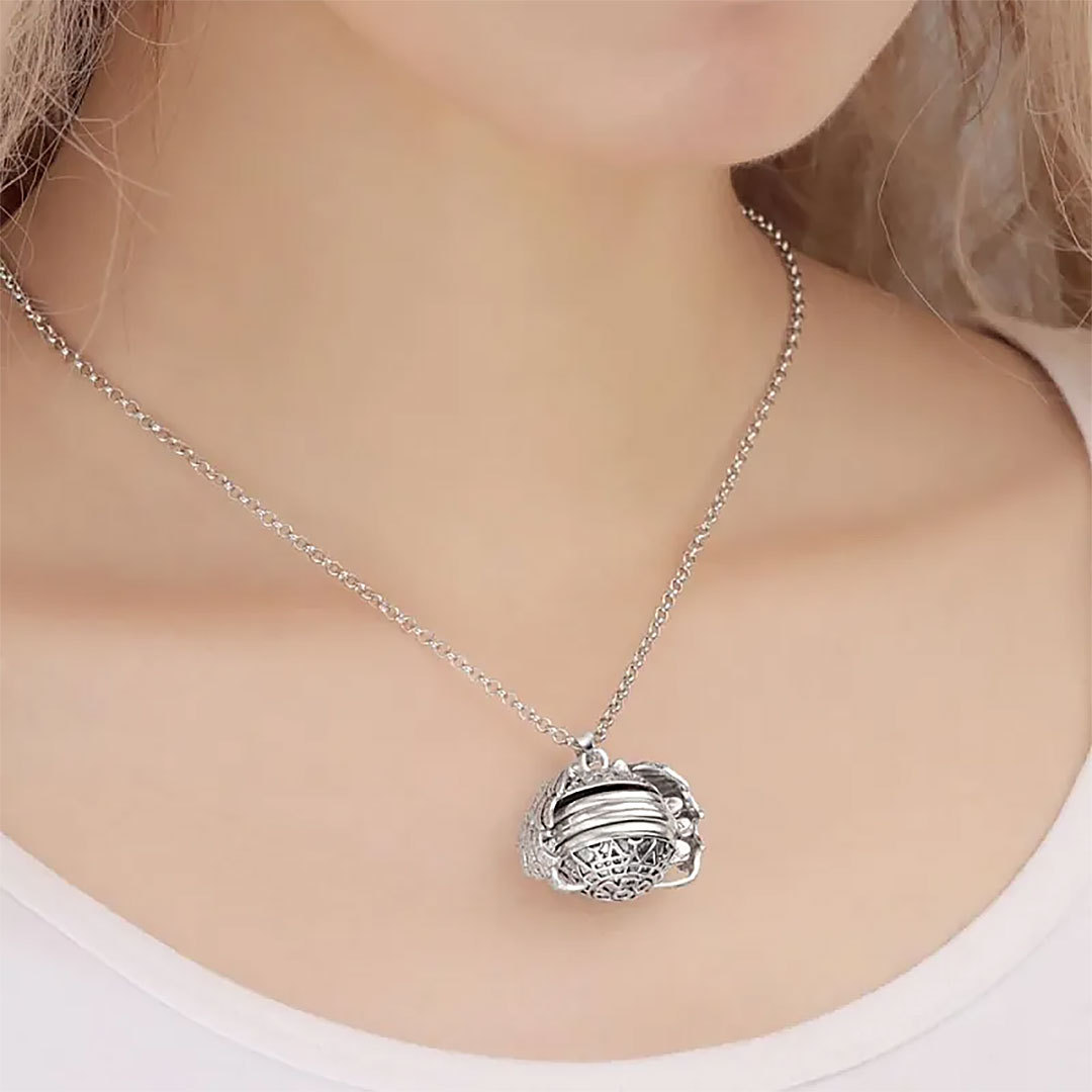 Photo Wings Necklace Pendant Personalized Custom Photo Locket Frame Unique Jewelry Gifts-ancustom