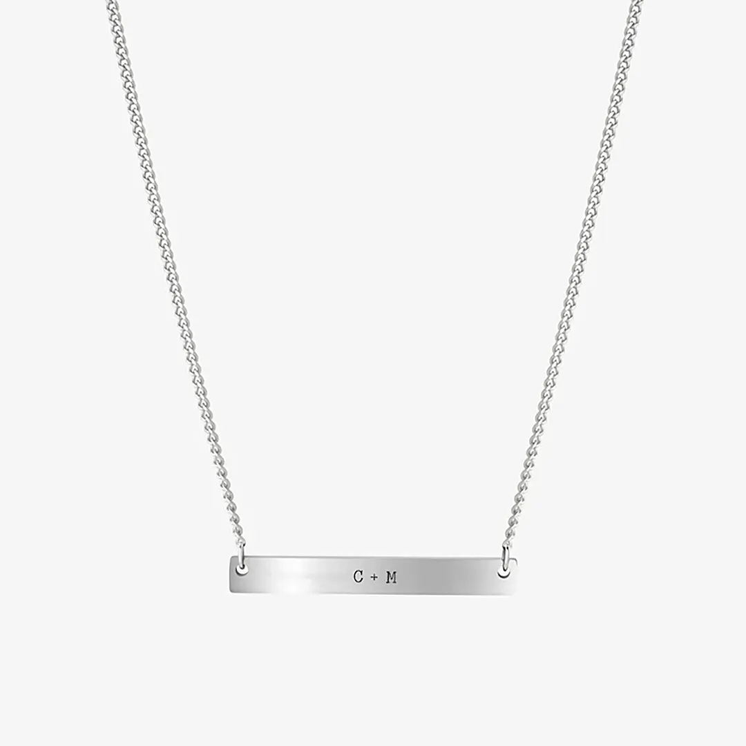 Custom Plate Necklace-ancustom