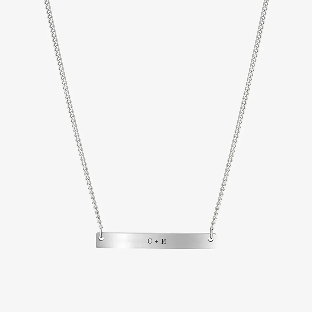 Custom Plate Necklace-ancustom