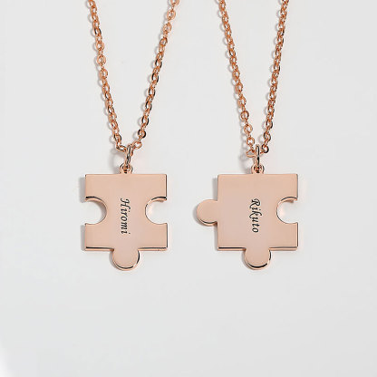 "Puzzle Game" Personalized Name Necklace-ancustom