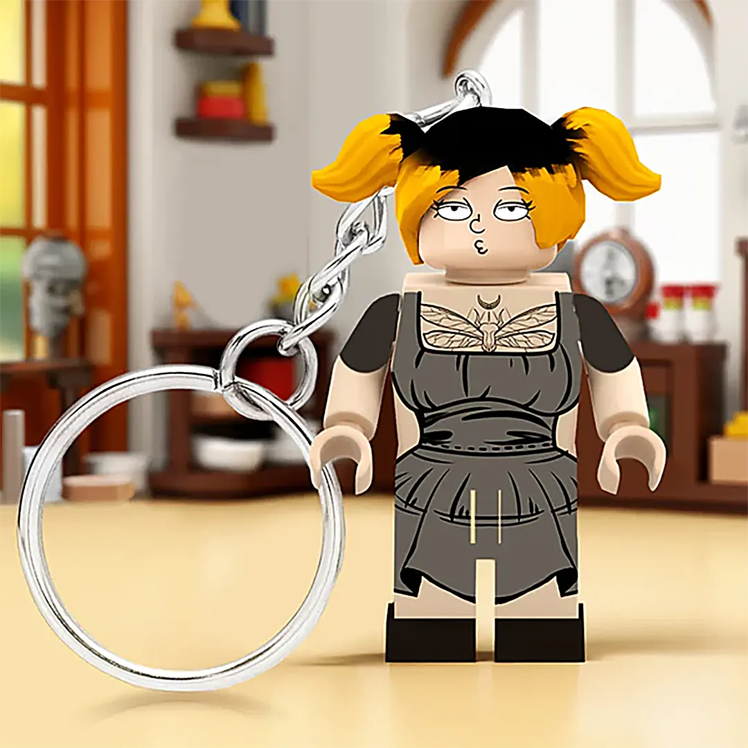 Creative Gift Full Body Custom Minifigs Keychain Personalized Photo MiniFigs Keychain-ancustom