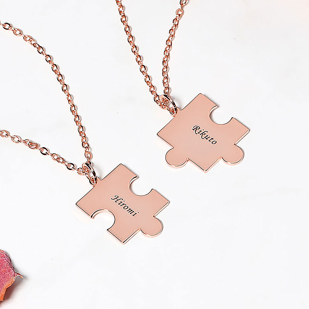 "Puzzle Game" Personalized Name Necklace-ancustom