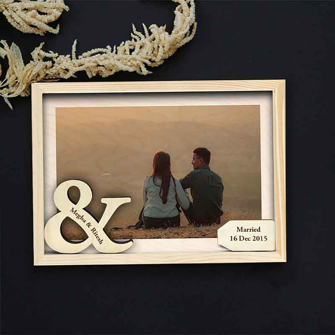 Personalized Infinity Logo Couple Photo Frames-ancustom