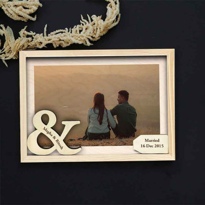 Personalized Infinity Logo Couple Photo Frames-ancustom