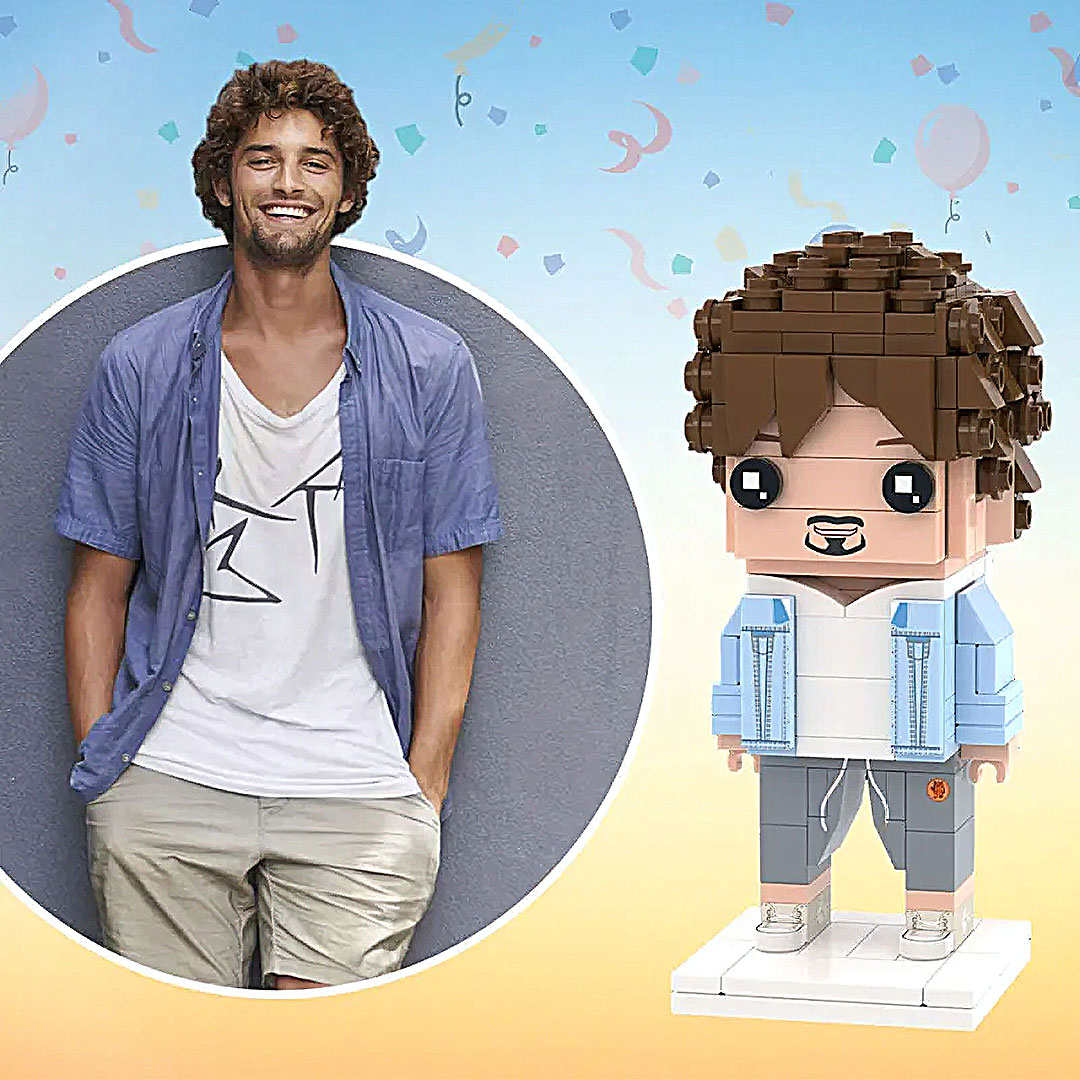 Custom Brick Figures Personalized Photo Brick Figures DIY Brick Figures Create Your Own Small Particle Block Toy-ancustom