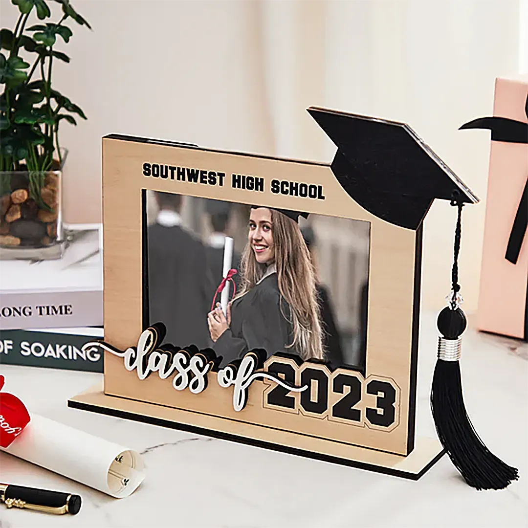 Custom Graduate Photo Frame Personalized Class School Wooden Frame Graduation Gift-ancustom