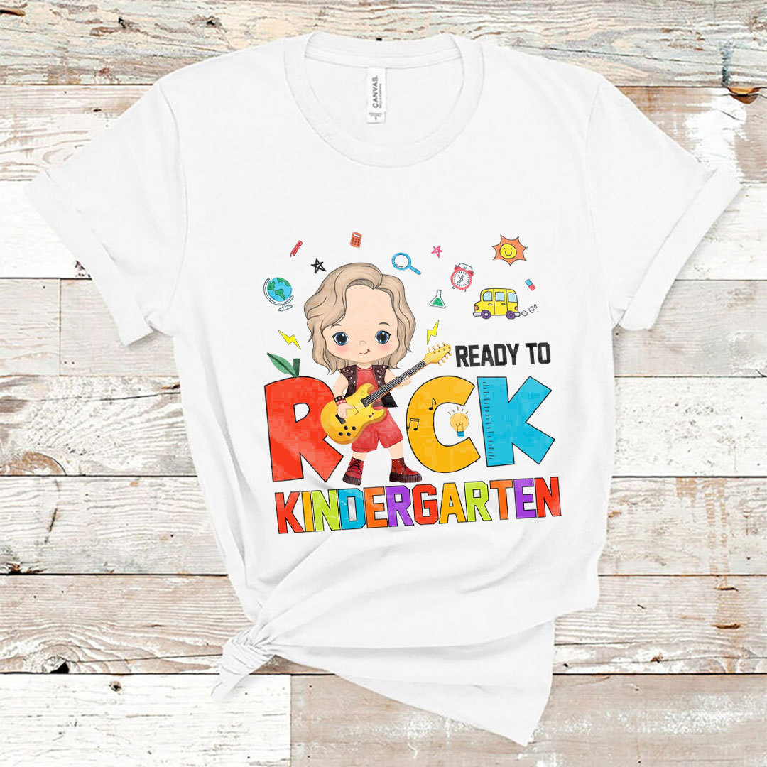 Back to school gifts for kids Ready To Rock Kid T-shirt-ancustom