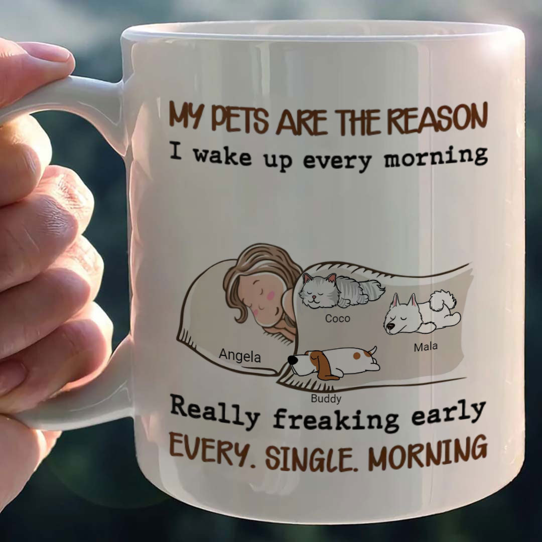 My Pet Is The Reason - Personalized Custom Coffee Mug-ancustom