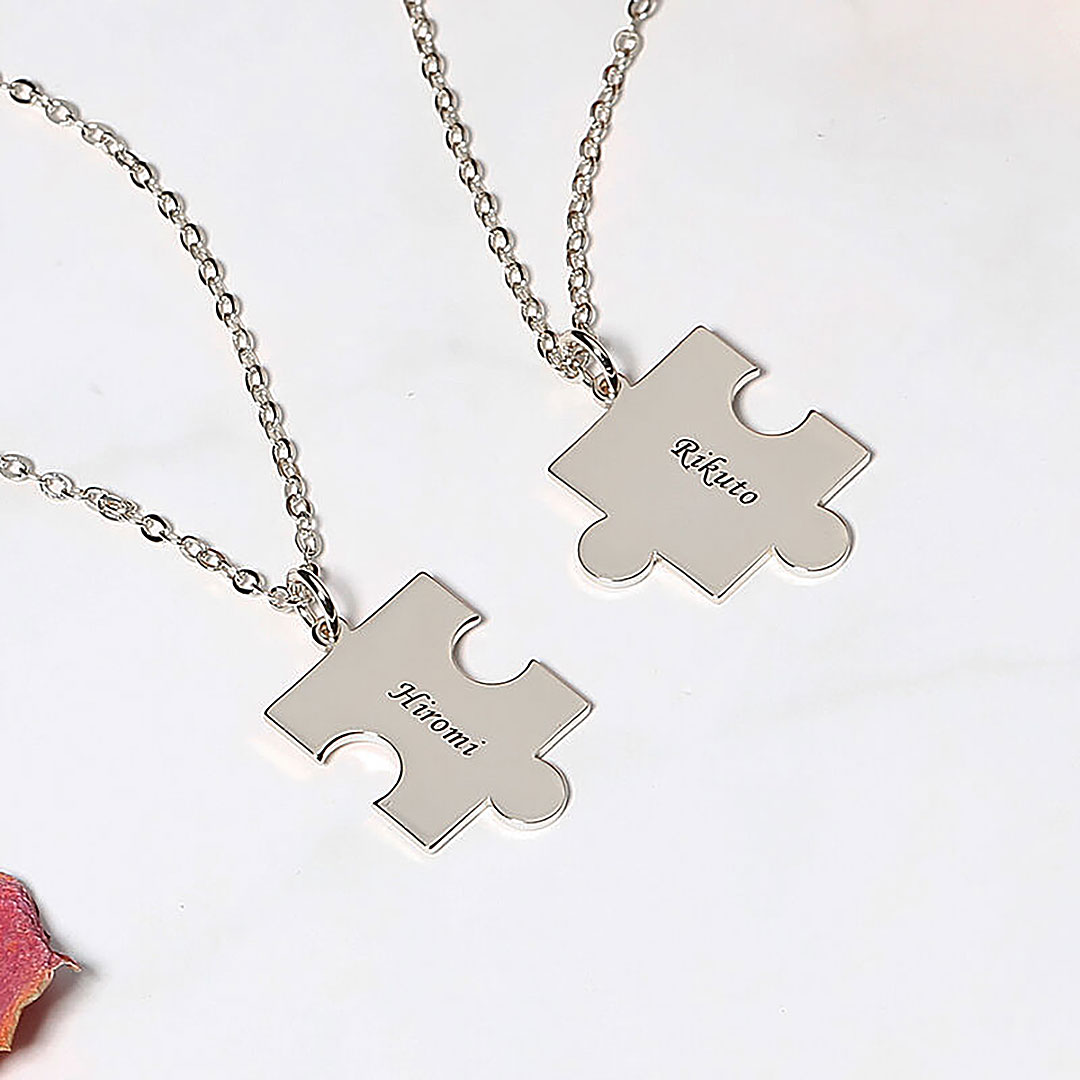 "Puzzle Game" Personalized Name Necklace-ancustom