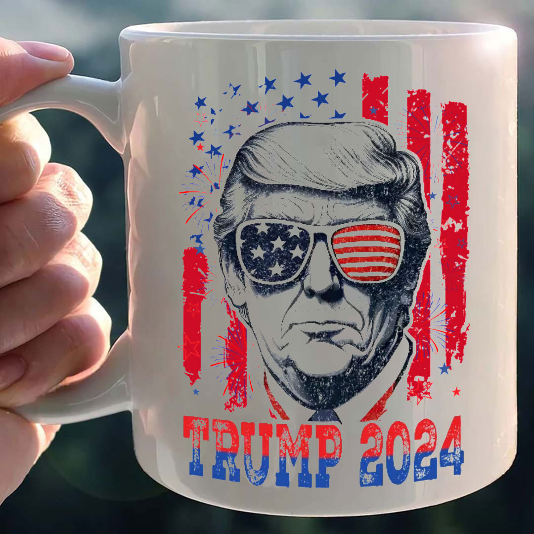 Independence Day American Donald Trump Mug Personalized Gift-ancustom