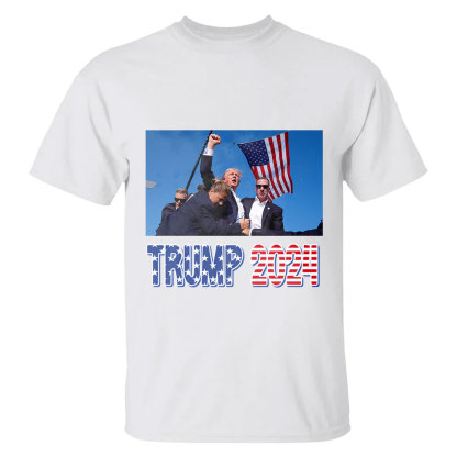 Donald Trump 2024 Survived Shot At Election Rally T-Shirt-ancustom